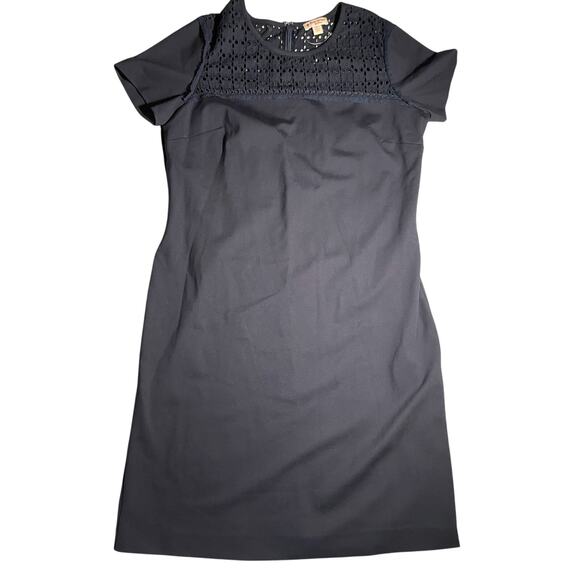 Brooks Brothers Red Fleece Womens XL Navy Shift Dress Eyelet Lace Detail Classic - Picture 1 of 8